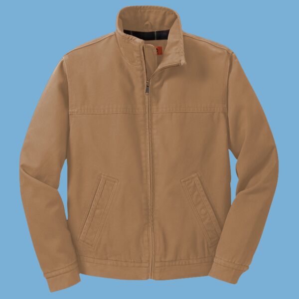 Washed Duck Cloth Flannel Lined Work Jacket Thumbnail