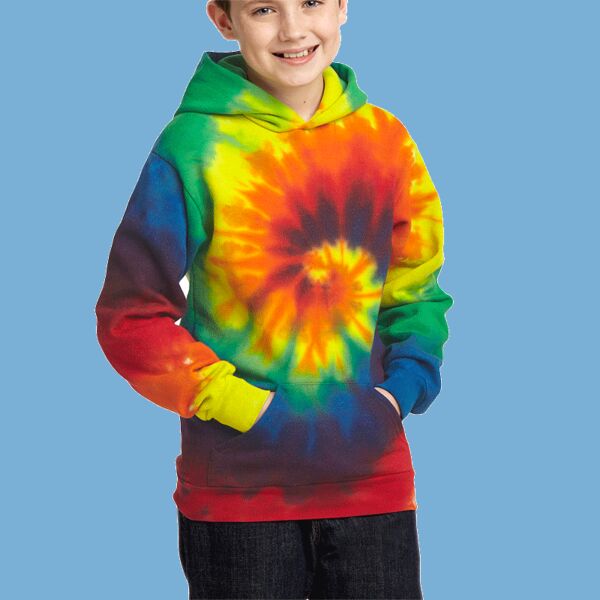 Youth Tie Dye Pullover Hooded Sweatshirt Thumbnail