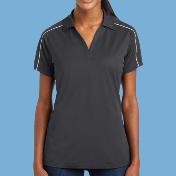 Women's Micropique Sport Wick ® Piped Polo Thumbnail