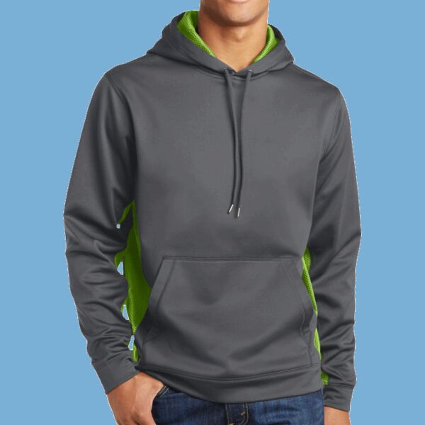 Sport Wick ® CamoHex Fleece Colorblock Hooded Pullover Thumbnail