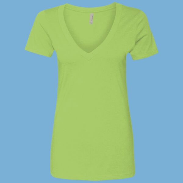 Women’s CVC Deep V-Neck T-Shirt Thumbnail