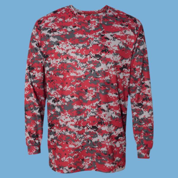 Digital Camo Long Sleeve T-Shirt Thumbnail