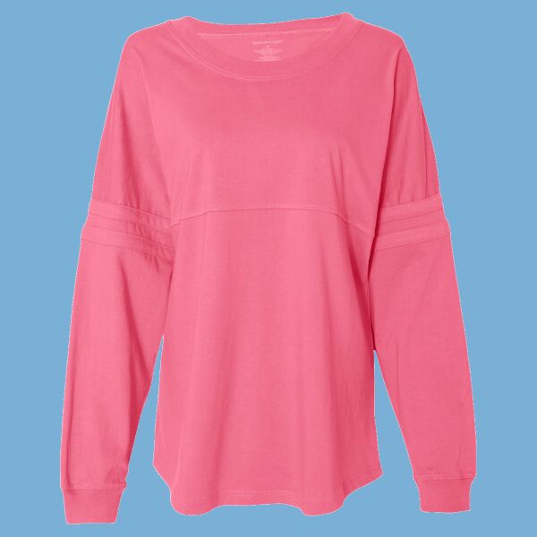 Women's Jersey Pom Pom Long Sleeve T-Shirt Thumbnail