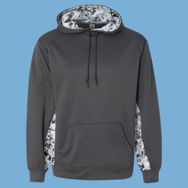 Digital Camo Colorblock Performance Fleece Hooded Sweatshirt Thumbnail