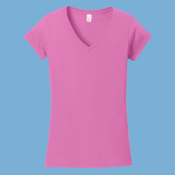 Softstyle ® Women's Fit V Neck T Shirt Thumbnail