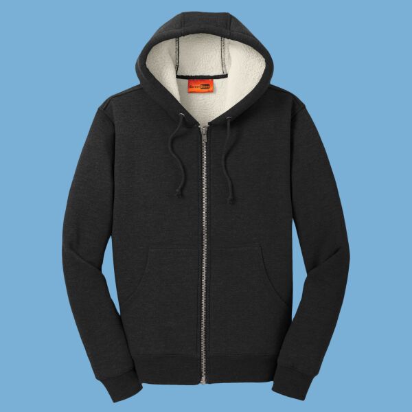 Heavyweight Sherpa Lined Hooded Fleece Jacket Thumbnail