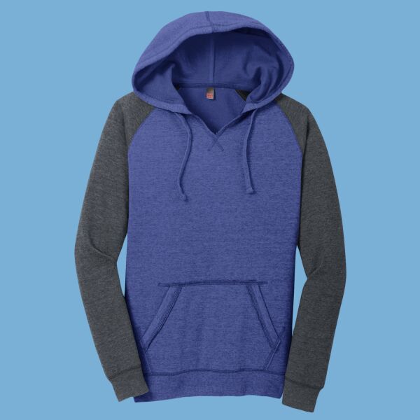 Women's Lightweight Fleece Raglan Hoodie Thumbnail