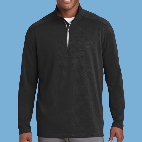 Sport Wick ® Textured 1/4 Zip Pullover Thumbnail