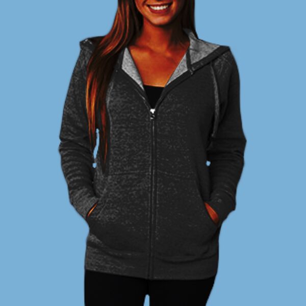 Unisex Special Blend Raglan Full-Zip Hooded Sweatshirt Thumbnail