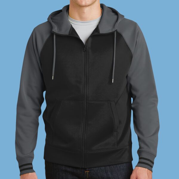 Sport Wick ® Varsity Fleece Full Zip Hooded Jacket Thumbnail