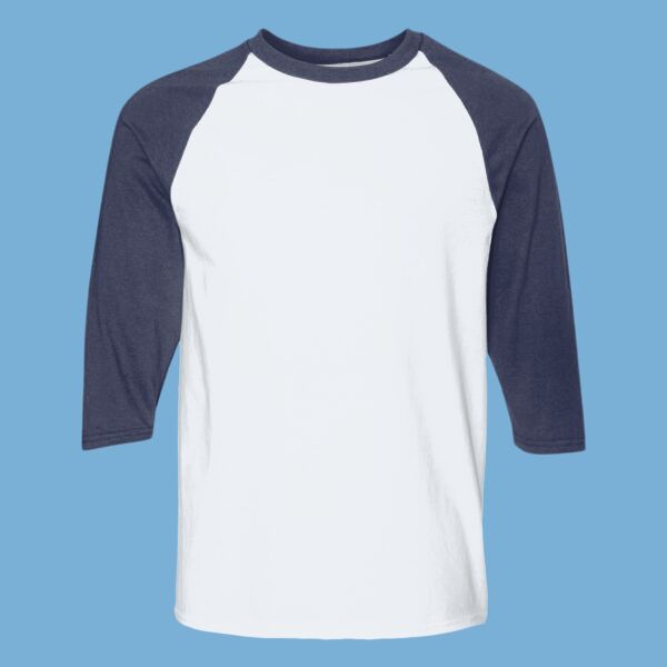 Heavy Cotton™ Raglan Three-Quarter Sleeve T-Shirt Thumbnail