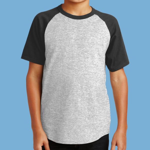 Youth Short Sleeve Colorblock Raglan Jersey Thumbnail