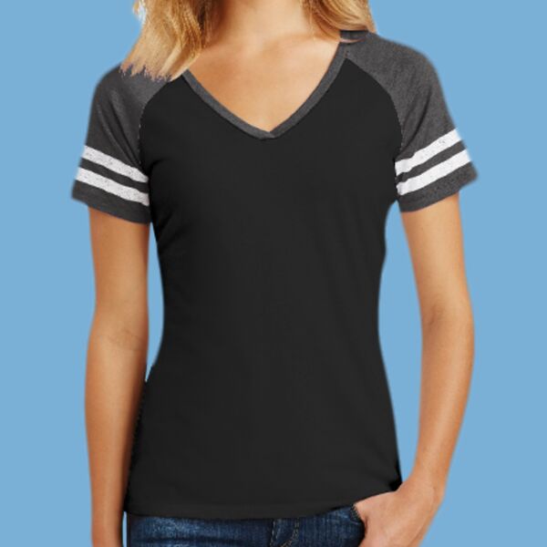 Women's Game V Neck Tee Thumbnail