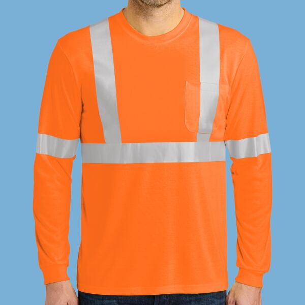 Ansi 107 Class 2 Long Sleeve Safety T Shirt Thumbnail