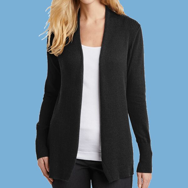 Women's Open Front Cardigan Sweater Thumbnail