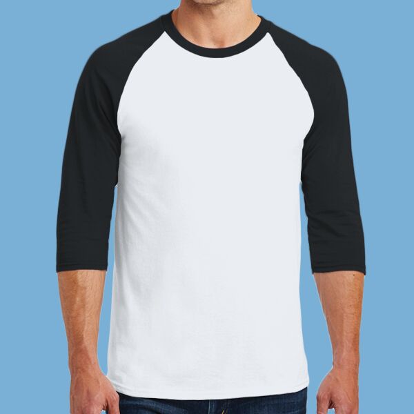 Heavy Cotton ™ 3/4 Sleeve Raglan T Shirt Thumbnail