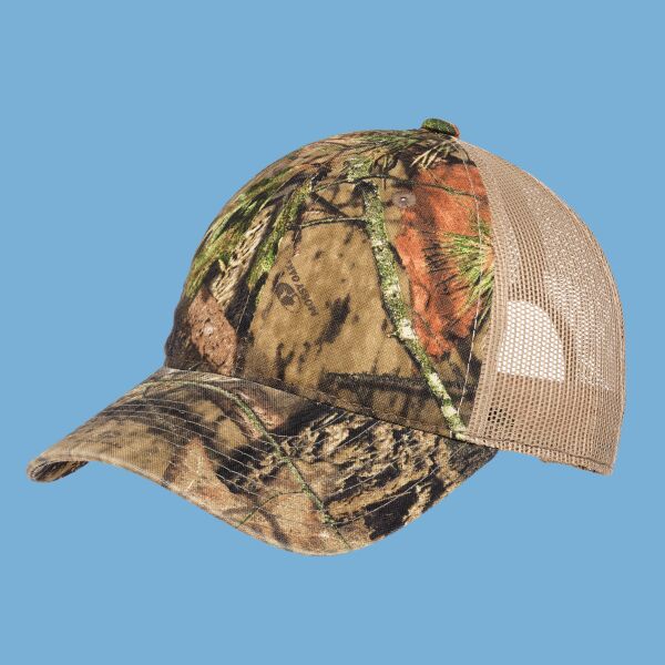 Unstructured Camouflage Mesh Back Cap Thumbnail