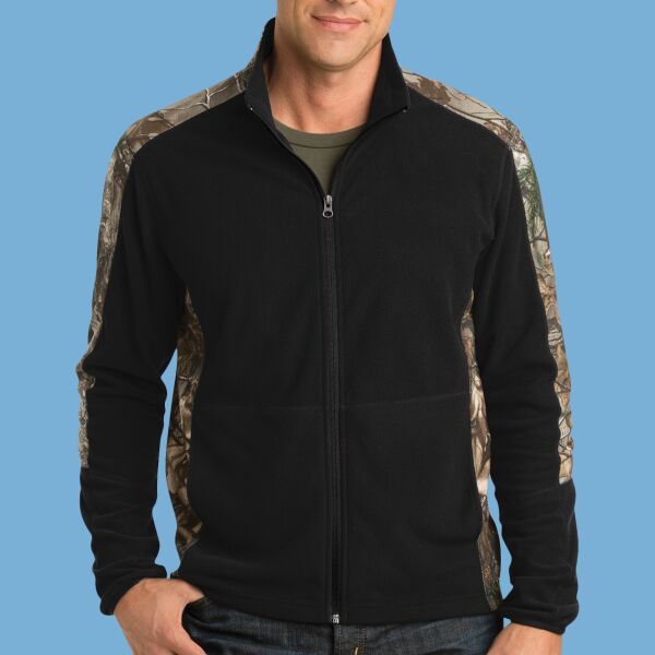Camouflage Microfleece Full Zip Jacket Thumbnail