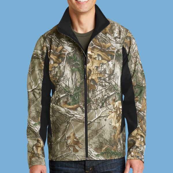 Camouflage Colorblock Soft Shell Thumbnail