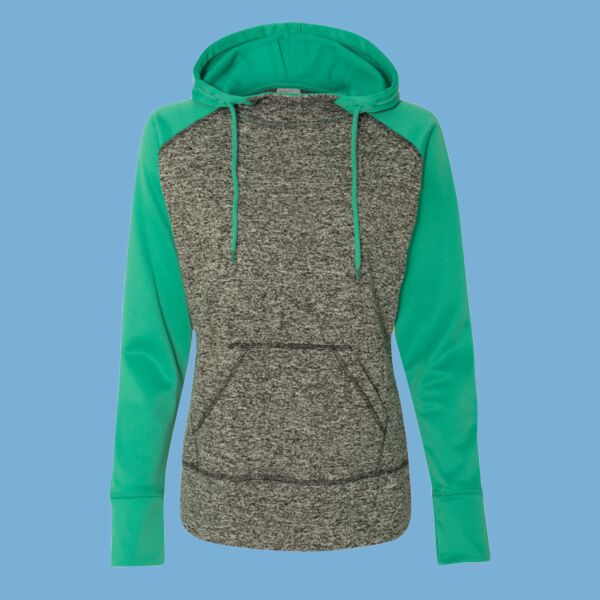 Women’s Colorblocked Cosmic Fleece Hooded Sweatshirt Thumbnail