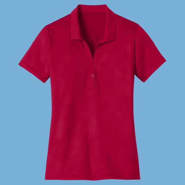 Women's Embossed PosiCharge ® Tough Polo ® Thumbnail