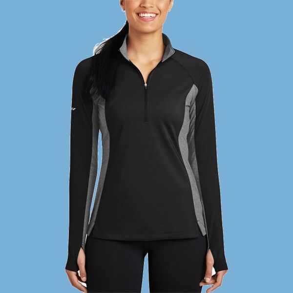 Women's Sport Wick ® Stretch Contrast 1/4 Zip Pullover Thumbnail