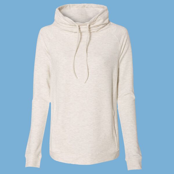 Women’s HeatLast™ Fleece Faux Cashmere Funnel Neck Sweatshirt Thumbnail