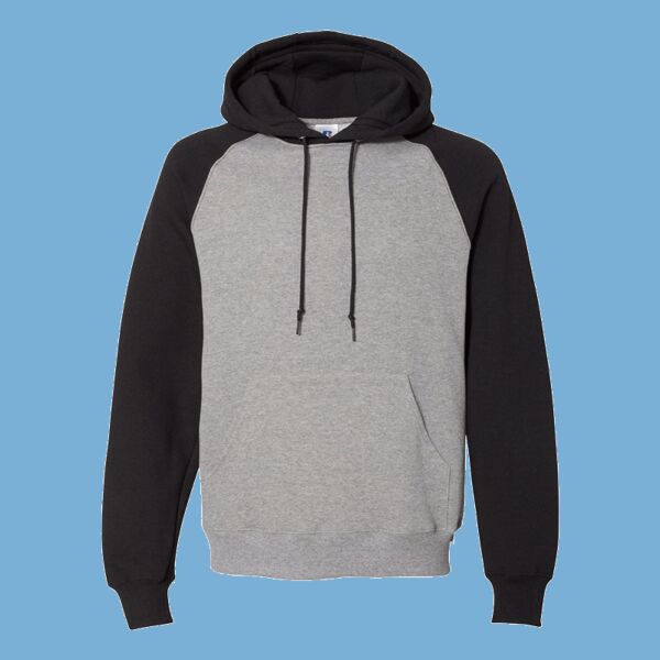 Dri Power® Colorblock Raglan Hooded Sweatshirt Thumbnail