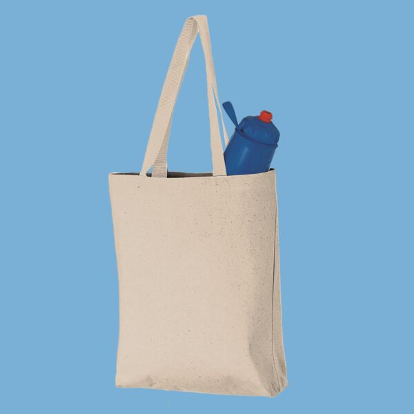 11L Canvas Tote with Contrast-Color Handles Thumbnail