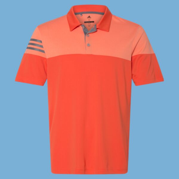 Heathered 3-Stripes Colorblocked Polo Thumbnail