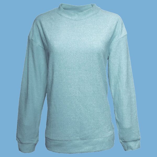 Women's Weekend Terry Mock Neck Pullover Thumbnail