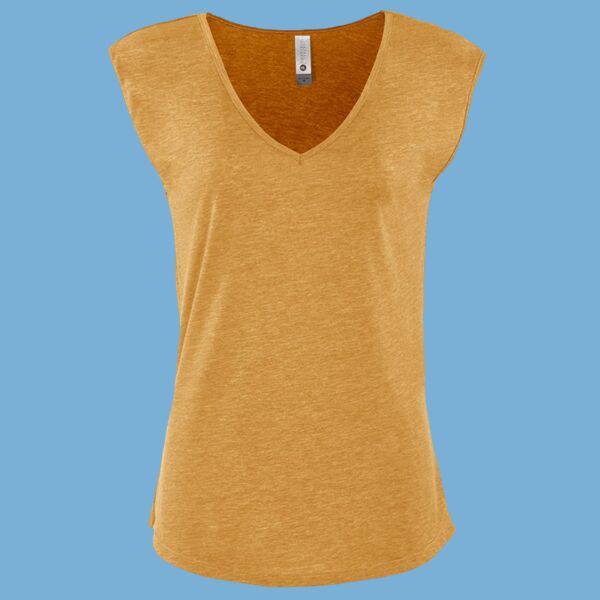 Women's Festival Sleeveless Deep V-Neck T-Shirt Thumbnail
