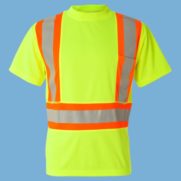 Class 2 Flat Stitch Self-Fabric Panels T-Shirt Thumbnail