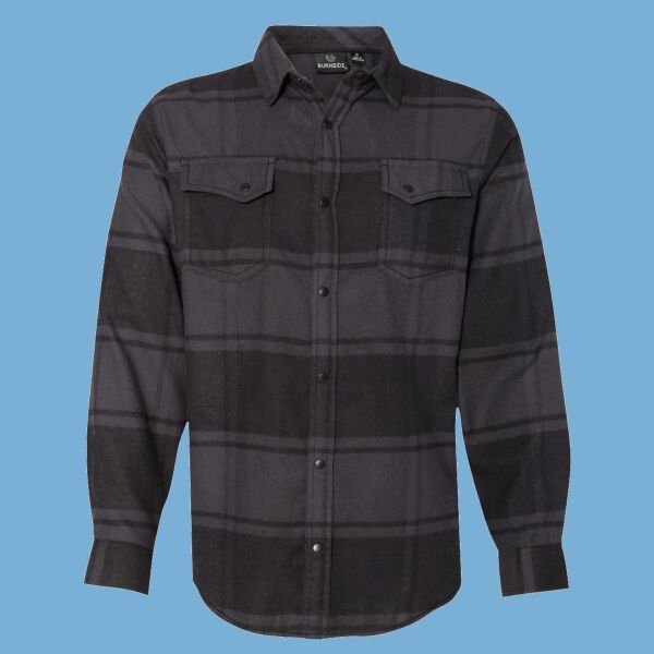 Snap Front Plaid Flannel Shirt Thumbnail