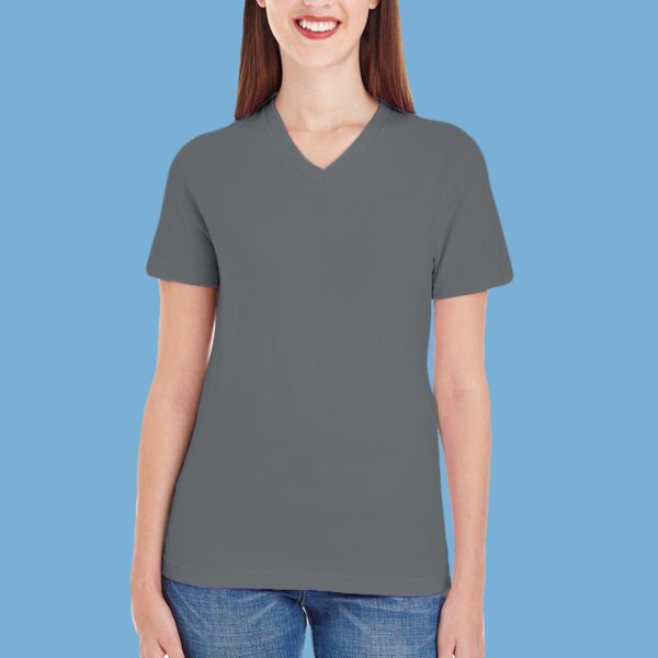 Women's Fine Jersey Classic V-Neck Tee Thumbnail