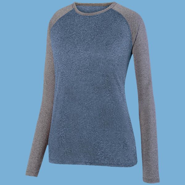 Women's Kinergy Two Color Long Sleeve Raglan T-Shirt Thumbnail