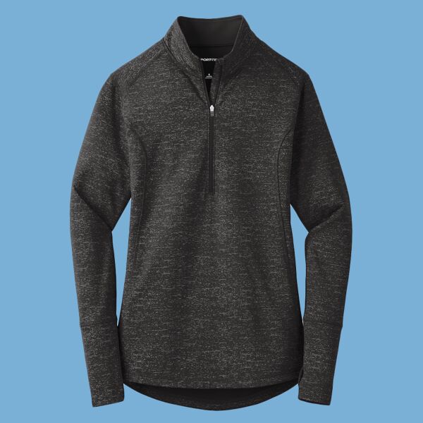 Women's Sport Wick ® Stretch Reflective Heather 1/2 Zip Pullover Thumbnail