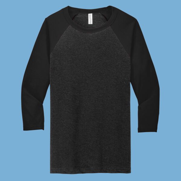 Unisex 3/4 Sleeve Baseball Tee Thumbnail