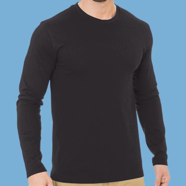 Unisex Fine Jersey Long Sleeve T-Shirt Thumbnail