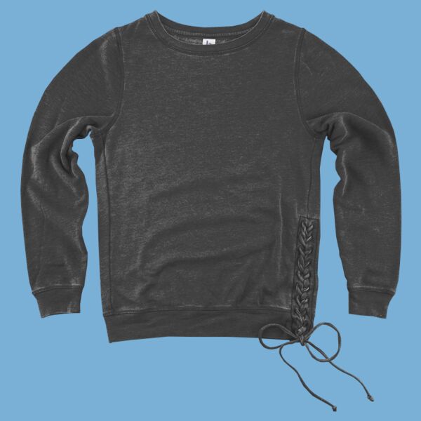 Women’s Enzyme-Washed Rally Lace-Up Sweatshirt Thumbnail