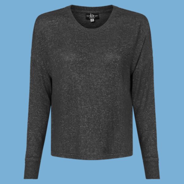 Women's Cuddle Fleece Boxy Crewneck Pullover Thumbnail