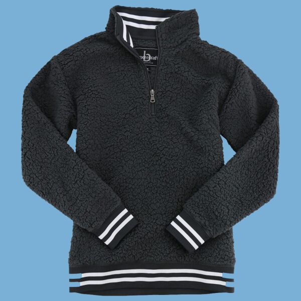 Unisex Varsity Sherpa Quarter-Zip Pullover Thumbnail