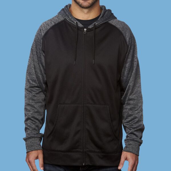 Men's Performance Raglan Full-Zip Sweatshirt Thumbnail