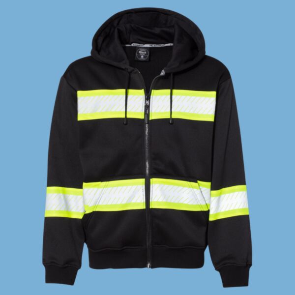 EV Series® Enhanced Visibility Full-Zip Hooded Sweatshirt Thumbnail