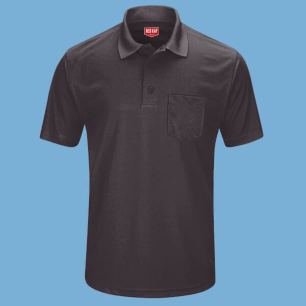 Short Sleeve Performance Knit Pocket Polo Thumbnail