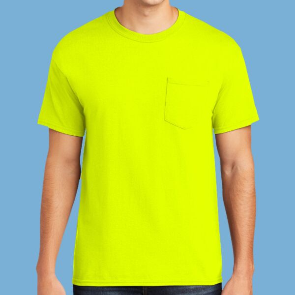 Heavy Cotton 100% Cotton Pocket T Shirt Thumbnail