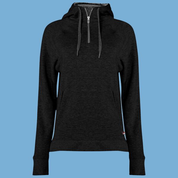 FitFlex Women's French Terry Hooded Quarter-Zip Thumbnail