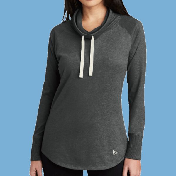 Women's Sueded Cotton Blend Cowl Tee Thumbnail