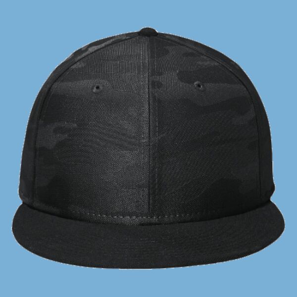 Camo Flat Bill Snapback Cap Thumbnail