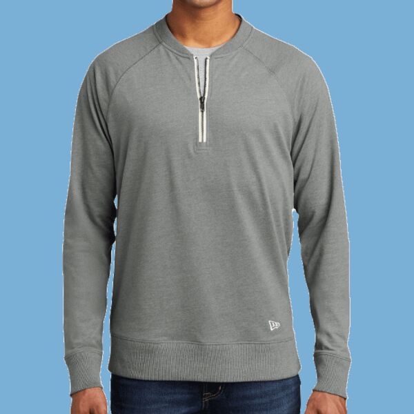 Sueded Cotton Blend 1/4 Zip Pullover Thumbnail